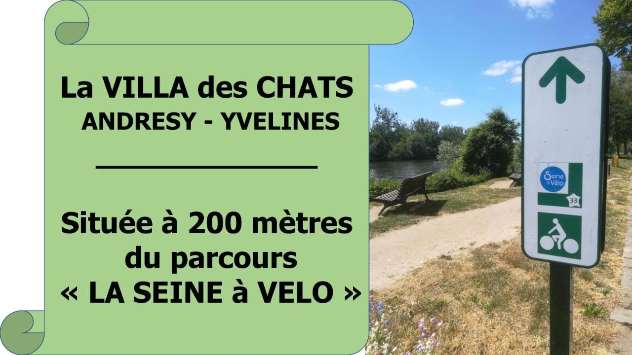 la villa des chats Andrésy Esterno foto